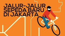 INFOGRAFIS: Peta Jalur Khusus Sepeda di Ibu Kota