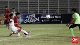 Selanjutnya, Indonesia U-16 akan menghadapi China di laga pamungkas untuk menentukan siapa yang berhak menjadi juara Grup G Kualifikasi Piala Asia 2020. (CNNIndonesia/Safir Makki)