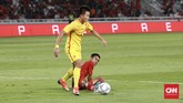 Pada laga ini, Timnas Indonesia U-16 butuh kemenangan agar bisa lolos langsung ke putaran final dengan status juara grup. (CNN Indonesia/Andry Novelino