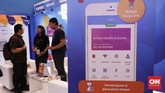 Acara IFSE 2019 ini menghadirkan lebih dari 100 perusahaan fintech yang sudah memberi layanan keuangan berbasis digital, serta mampu menjangkau sektor di luar perbankan konvensional. (CNNIndonesia/Safir Makki).
