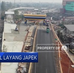 Uji Beban Tol Layang Jakarta - Cikampek