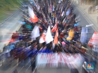 Pasukan Bertambah, Pergerakan Massa dari Istana Menuju DPR RI