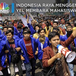 Yel-Yel Perlawanan Mahasiswa di Depan Gedung DPR
