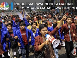 Yel-Yel Perlawanan Mahasiswa di Depan Gedung DPR
