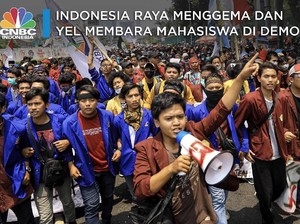 Yel-Yel Perlawanan Mahasiswa di Depan Gedung DPR