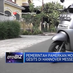 Pemerintah Pamerkan Motor Listrik Gesits di Hannover