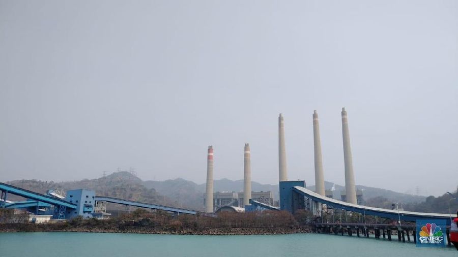 PT Indonesia Power melalui Unit Pembangkitan (UP) Suralaya menegaskan jika Pembangkit Listrik Tenaga Uap (PLTU) ini tidak menyumbang polusi untuk Jakarta. (CNBC Indonesia/Nia)