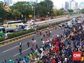 Mahasiswa Demo di DPR Blokade Tol Dalam Kota