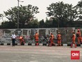 Tembok Penuh Mural Umpatan ke DPR di Senayan Dicat Ulang