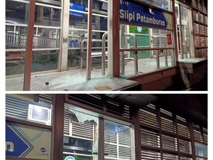 Sempat Ditutup Imbas Ditabrak Bus, Halte TransJ Petamburan Beroperasi Lagi