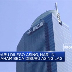 Saham BBCA Diborong Asing Rp 200,84 M