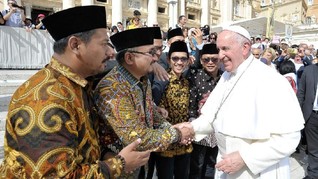 GP Ansor Sampaikan Ide Islam Kemanusiaan ke Paus Fransiskus