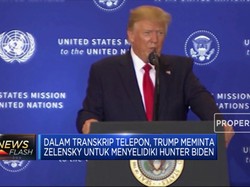 Trump Geram Tanggapi Skandal Transkrip Pembicaraannya