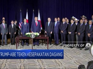 AS-Jepang Teken Perjanjian Dagang Fenomenal
