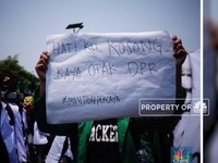 Kenyinyiran Poster Ala Demonstran di DPR