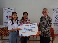 Rayakan HUT Ke-30, Direksi BRI Agro Mengajar ke Sekolah