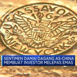 Harga Emas Tertatih untuk Bangkit