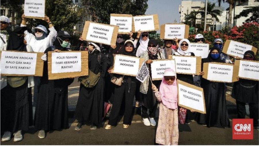 Demonstrasi terjadi lagi di Jakarta Sabtu (28/9/2019) oleh kelompok Aksi Mujahid 212