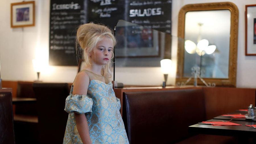 Dia mulai menjadi model untuk merek pakaian UK setahun yang lalu dan telah berjalan di London Kids 'Week