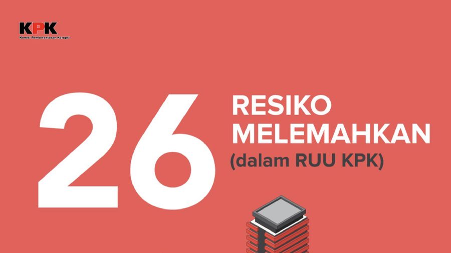 26 Risiko Melemahkan KPK