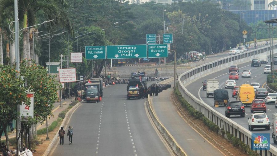 Rute pengalihan lalu lintas sama seperti dengan pada saat aksi 23-25 September.