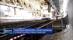 Progres Konstruksi Kereta Cepat Jakarta - Bandung Baru 35%