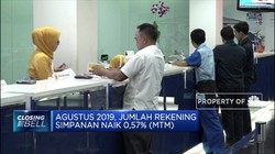 Agustus 2019, Jumlah Simpanan Capai 292 Juta Rekening