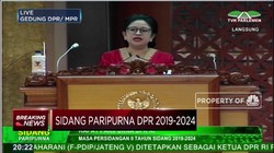 Ini Pidato Lengkap Puan Maharani  Sebagai Ketua DPR RI