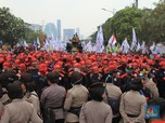 Ini Massa Buruh Demo 2 Oktober yang Mulai Padati Sekitar DPR