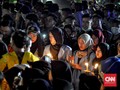 Sesali Insiden Kendari, Mahasiswa Palembang Gelar Nyala Lilin