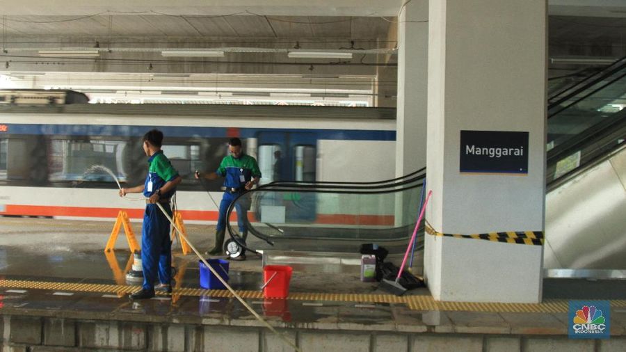 Di Stasiun Manggarai, Jakarta, saat ini sudah tersedia lokasi khusus bagi penumpang KA Bandara.