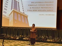 Sri Mulyani Lantik 3 Pejabat Kemenkeu, Suminto Jadi Staf Ahli