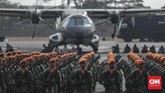 Tentara Nasional Indonesia (TNI) akan merayakan hari jadinya ke-74 pada Sabtu, 5 Oktober 2019. (CNN Indonesia/Bisma Septalisma)