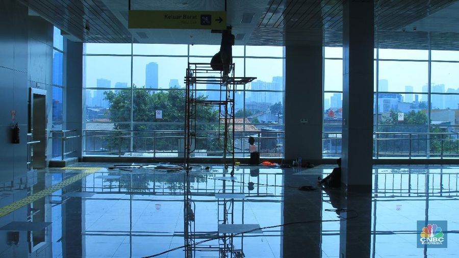 Di Stasiun Manggarai, Jakarta, saat ini sudah tersedia lokasi khusus bagi penumpang KA Bandara.
