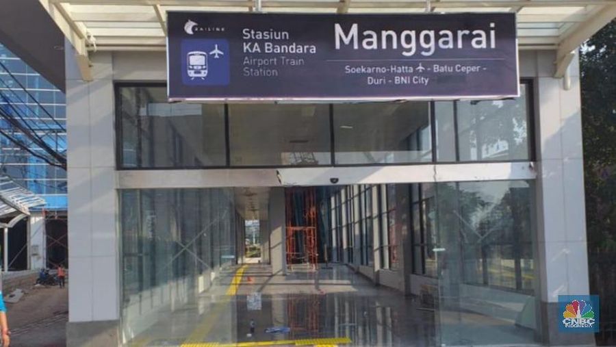 Di Stasiun Manggarai, Jakarta, saat ini sudah tersedia lokasi khusus bagi penumpang KA Bandara.