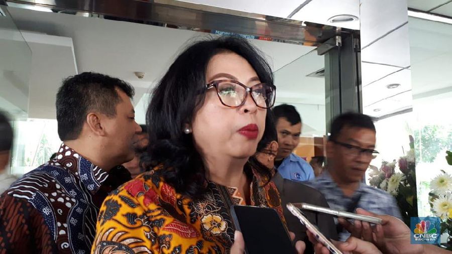 Rosa Vivien Ratnawati, Dirjen Pengelolaan Limbah, Sampah, dan Bahan Beracun Berbahaya (PSLB3). (CNBC Indonesia/Efrem)