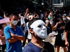 Dilarang Pakai Masker, Pendemo Hong Kong Makin Beringas