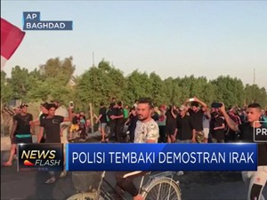 Polisi Tembaki Demonstran Irak