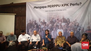 Emil Salim dkk Minta Jokowi Tak Takut Terbitkan Perppu KPK