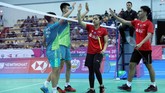 Daniel/Indah berhasil membawa Indonesia memimpin 1-0 lewat kemenangan 21-18, 18-21, 21-11. (dok.PBSI)