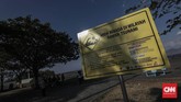 Pantai Boom awalnya pelabuhan, namun kini sedang dikembangkan sebagai pantai wisata dan dermaga kapal pesiar. (CNN Indonesia/Bisma Septalisma)