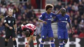 Chelsea meraih kemenangan telak 4-1 atas Southampton. Racikan Frank Lampard mulai berbuah manis. (John Walton/PA via AP)