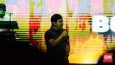 Band pop Melayu, Wali tampil sebagai penutup sesi Oom Leo Berkaraoke. Mereka membawakan lagu-lagu lama dan lagu baru, seperti Bocah Ngapa Yak. (CNN Indonesia/M Andika Putra)