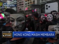 Polisi Hong Kong Tangkap Pendemo Bertopeng