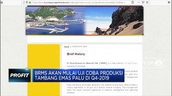 Bumi Resources Mineral Siap Uji Coba Produksi Tambang Emas