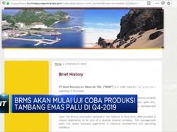 Bumi Resources Mineral Siap Uji Coba Produksi Tambang Emas