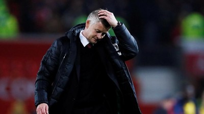 Soccer Football - Premier League - Manchester United v Arsenal - Old Trafford, Manchester, Britain - September 30, 2019   Manchester United manager Ole Gunnar Solskjaer reacts at the end of the match    Action Images via Reuters/Jason Cairnduff