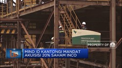 MIND ID Mengakuisisi 20% Saham Vale Indonesia