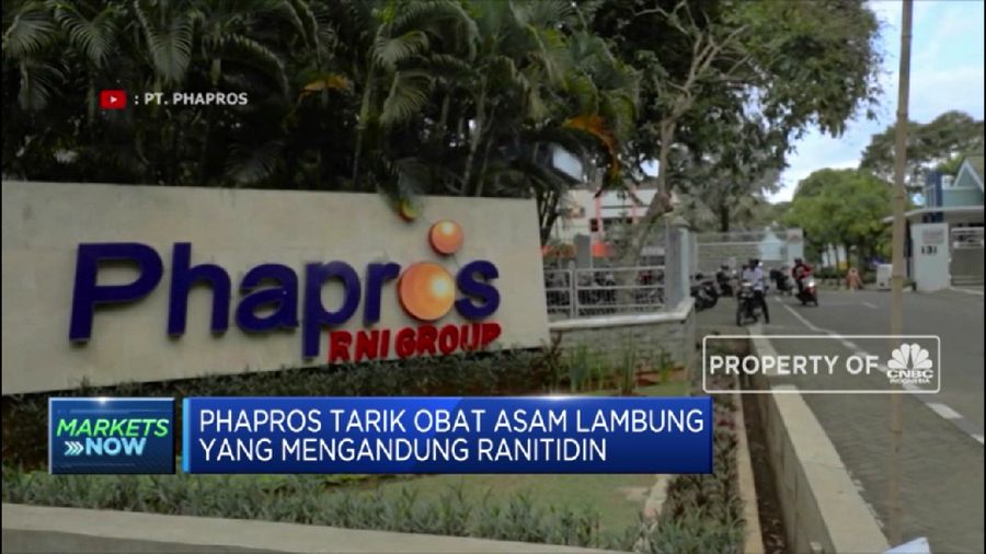 Phapros Tarik Peredaran Obat Asam Lambung Ratinidin  (CNBC Indonesia TV)