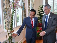 Jokowi Ketemu PM Lee, Hak Wilayah Udara Kepri Kembali ke RI